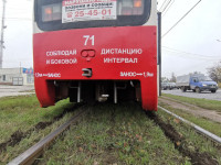 На пр. Ленина в Туле сошел с рельсов трамвай, Фото: 10