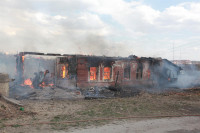 На Калужском шоссе загорелся жилой дом, Фото: 21