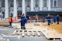 На площади Ленина начали устанавливать Губернский каток и главную ёлку Тулы, Фото: 5