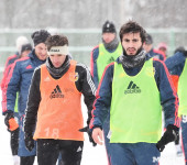 «Арсенал» готовится на снежном поле к игре против «Тосно», Фото: 33