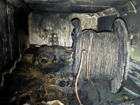 Пожар в подземном переходе на ул.Мосина, Фото: 7