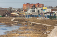 В Туле начало подтапливать Пролетарскую набережную, Фото: 4