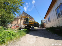 В Плеханово вновь сносят незаконные дома цыган, Фото: 22