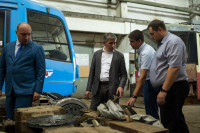 Дмитрий Миляев посетил трамвайное депо, Фото: 33