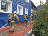 Учения пожарных в Донском, Фото: 6