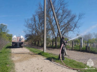 Тульские спасатели дезинфицируют территории в Дагестане и помогают жителям, Фото: 1