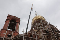 Освящение креста купола Свято-Казанского храма, Фото: 23