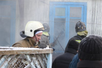 Пожар в жилом бараке, Щекино. 23 января 2014, Фото: 25