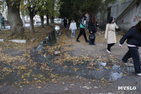 В Болохово канализация затопила несколько дворов, детский сад и игровую площадку, Фото: 23