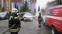 В Туле сотрудники МЧС проводили на пенсию руководителя, окатив водой из пожарных рукавов, Фото: 15