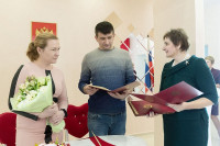 Алексей Дюмин поздравил семья медиков из Кимовска с рождением тройни, Фото: 7