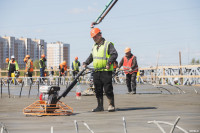 Монолитный мост через Упу в Туле: строители рассказали об особой технологии заливки бетона, Фото: 48
