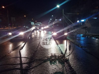 Водитель BMW снес столб на улице Металлургов в Туле, Фото: 13