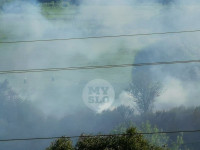 Тульский парк «Патриот» заволокло дымом, Фото: 3