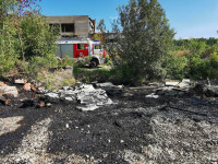 Разлив нефтепродуктов и пожар на бывшей птицефабрике «Рассвет», Фото: 1