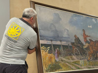 В тульском Фонде искусств приступили к распаковке экспонатов к выставке Александра Дейнеки, Фото: 4