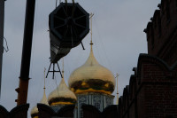 Утром 15 ноября в Тулу привезли шпиль для колокольни Успенского собора, Фото: 16