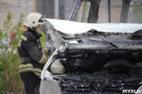 В Туле сгорел микроавтобус, Фото: 5