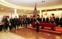 В Туле прошла церемония крепления к древку полотнища знамени регионального УМВД, Фото: 11