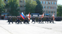 Командиру 106-й гвардейской воздушно-десантной дивизии вручено Георгиевское знамя, Фото: 2
