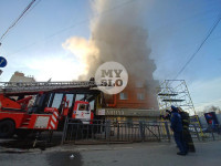 Пожар в пиццерии на Красноармейском, Фото: 20