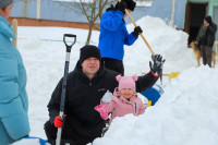 Депутаты-единороссы Тульской гордумы приняли участие в «Снежном субботнике», Фото: 5