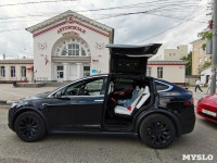 По Туле проехал кортеж из двух десятков электромобилей Tesla, Фото: 24