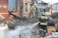 Пожар в цыганском поселении в Плеханово, Фото: 2