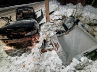 В ночном ДТП в Барсуках пострадал 20-летний парень на «свадебном» автомобиле, Фото: 9