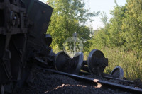 В Тульской области грузовой поезд сошел с рельсов, Фото: 13