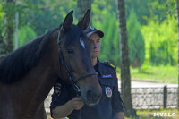 Безопасность отдыхающих в парке туляков обеспечивают полицейские на лошадях и велосипедах, Фото: 4