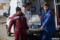 В Тульский перинатальный центр из Новомосковска на вертолете доставлены близняшки, Фото: 31