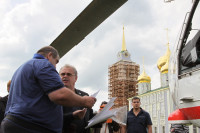 Установка шпиля на колокольню Тульского кремля, Фото: 49