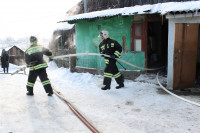 Пожар в жилом бараке, Щекино. 23 января 2014, Фото: 9