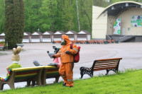 Тульские спасатели продезинфицировали Центральный парк, Фото: 9