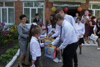 Сергей Харитонов посетил одну из старейших школ Ясногорска, Фото: 7