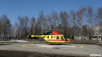 В Тульский перинатальный центр из Новомосковска на вертолете доставлены близняшки, Фото: 13