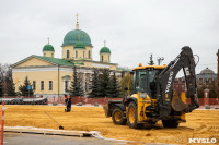 На площади Ленина начали устанавливать Губернский каток и главную ёлку Тулы, Фото: 23
