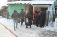 Пожар в жилом бараке, Щекино. 23 января 2014, Фото: 12