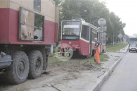 Авария с трамваем на ул. Металлургов, Фото: 2