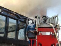 Пожар в пиццерии на Красноармейском, Фото: 21