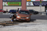 Водители объезжают перекрытый дублер проспекта Ленина через двор, Фото: 11