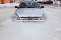 В Туле вмерзла в лед "Лада", Фото: 20
