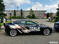 По Туле проехал кортеж из двух десятков электромобилей Tesla, Фото: 41