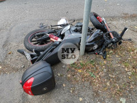 Мотоциклист врезался в иномарку, Фото: 6