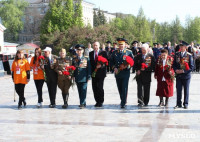 Возложение цветов к Вечному огню на площади Победы. 9 мая 2016 года, Фото: 1