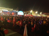 Эстафета олимпийского огня в Туле: площадь Ленина, Фото: 4