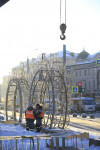 На площади Ленина в Туле разбирают новогодние украшения: фоторепортаж, Фото: 6