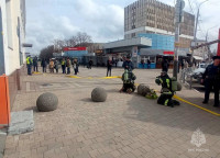 Тульские спасатели тренировались тушить пожар на железнодорожном вокзале, Фото: 4