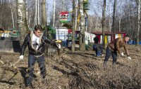 Субботник в Комсомольском парке с Владимиром Груздевым, 11.04.2014, Фото: 15